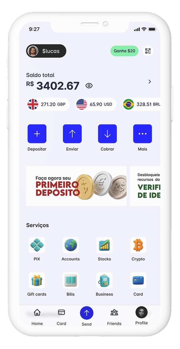 Ecrã da app Zimbo 2